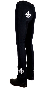 Damen Jodhpurreithose  "Fleur denim" in Navy Größe 36